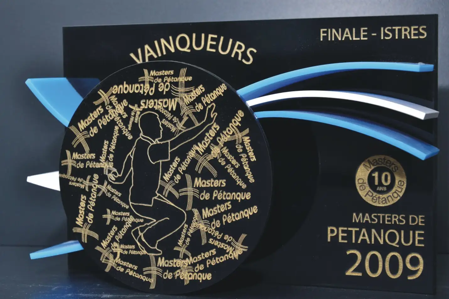 Trophée complexe Plexiglas coloré