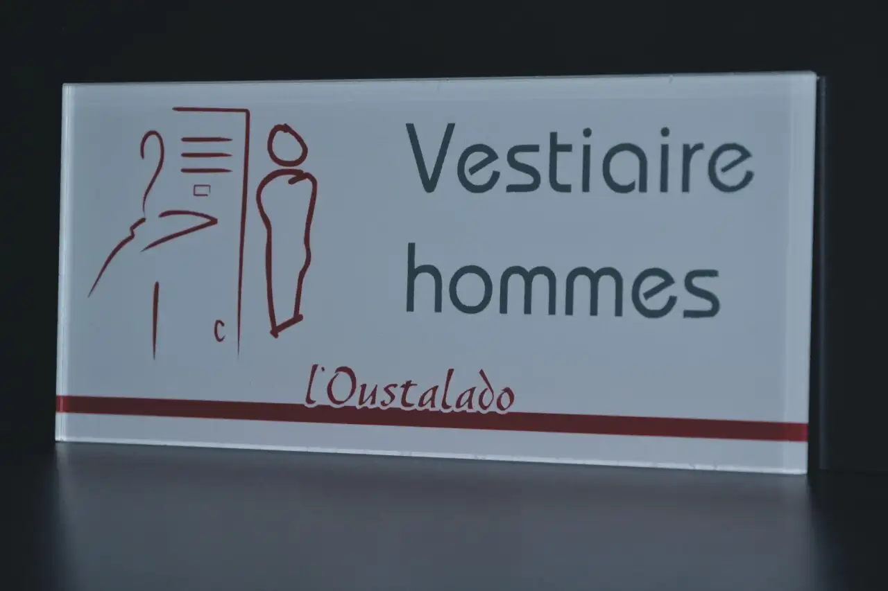 plaque pictogramme plexi