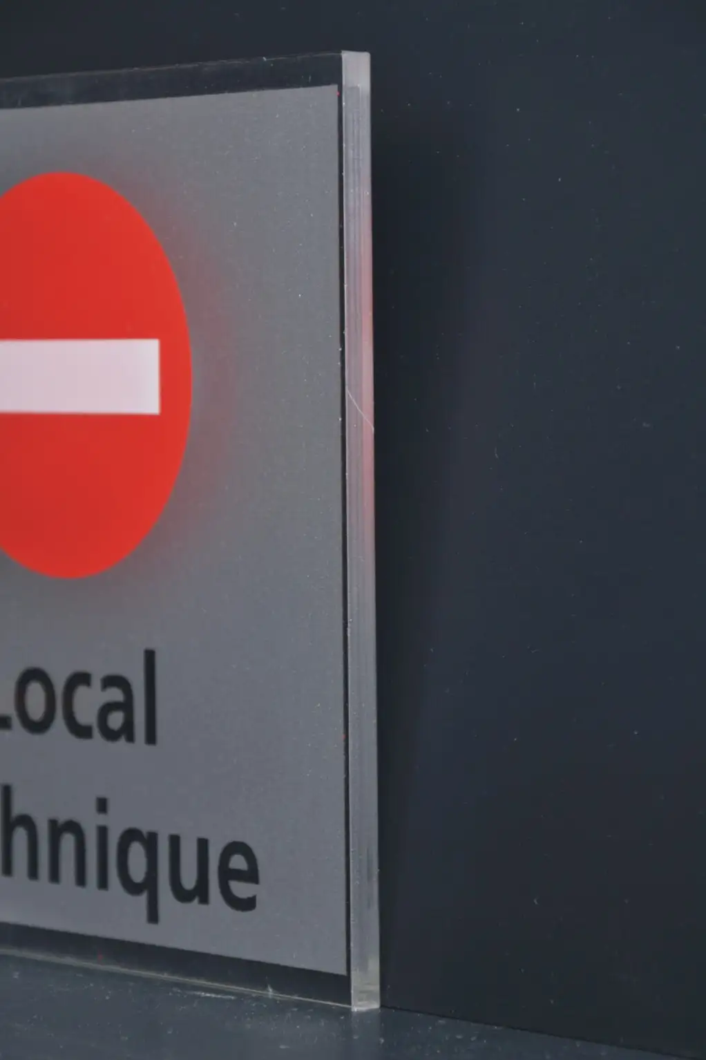 plaque pictogramme plexi